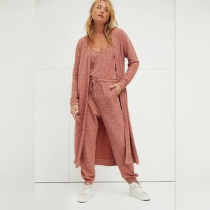 NWT FREE PEOPLE Bicoastal Set Size Large Color Wine